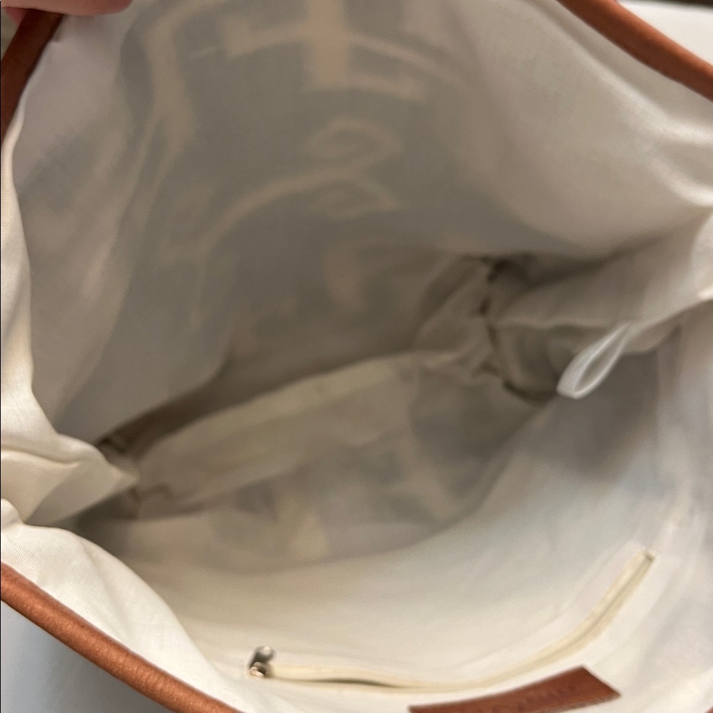 ANTHROPOLOGIE MO&CO. LEATHER & WOOL LARGE TOTE BAG - Picture 5 of 16